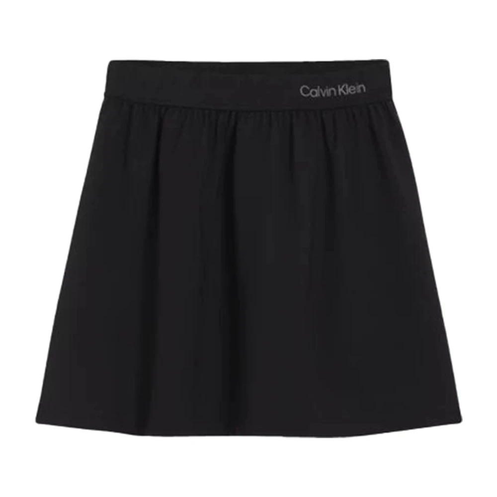 Calvin Klein Jeans Black Punto Milano Skirt - Female - Kids Skirts - 14 Y - Kids