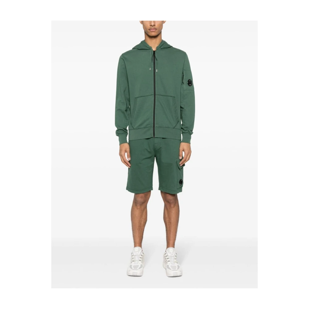 C.P. Company Groene Shorts met Iconische Lens Detail Green Heren