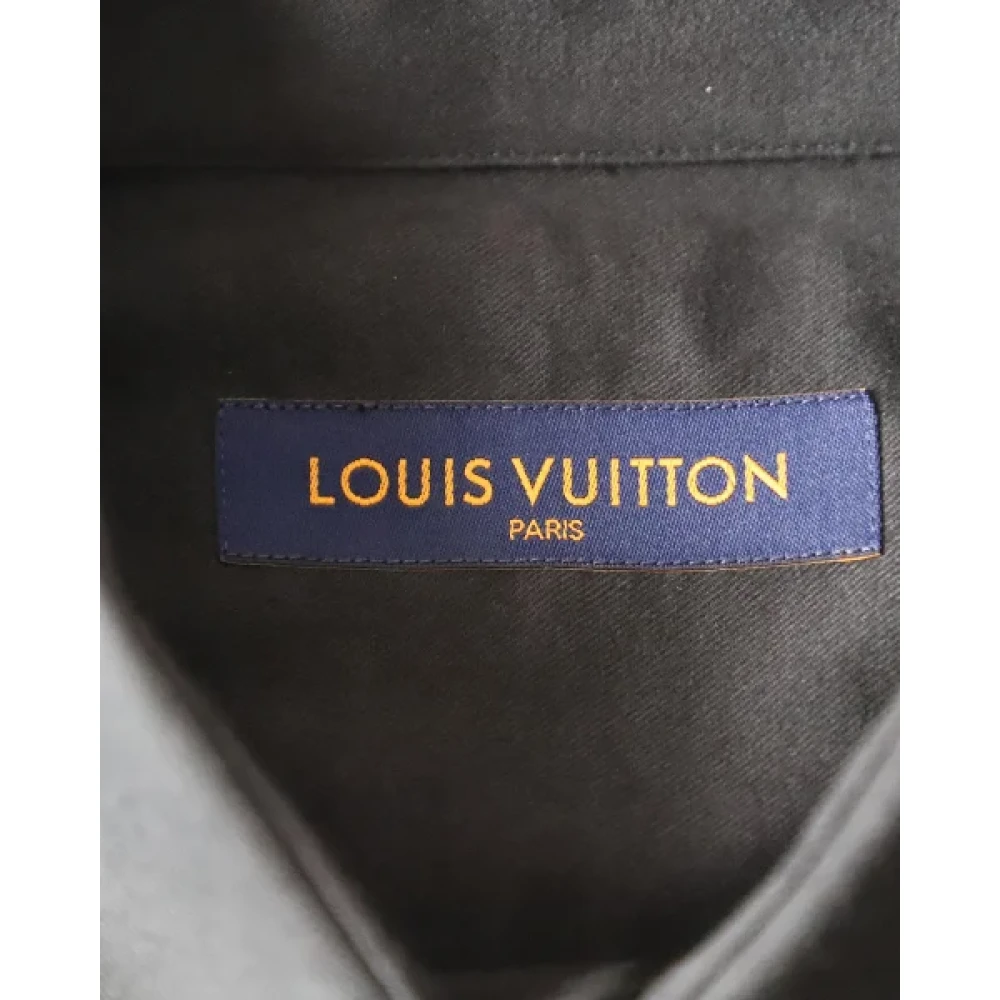 Louis Vuitton Vintage Pre-owned Cotton tops Black Heren