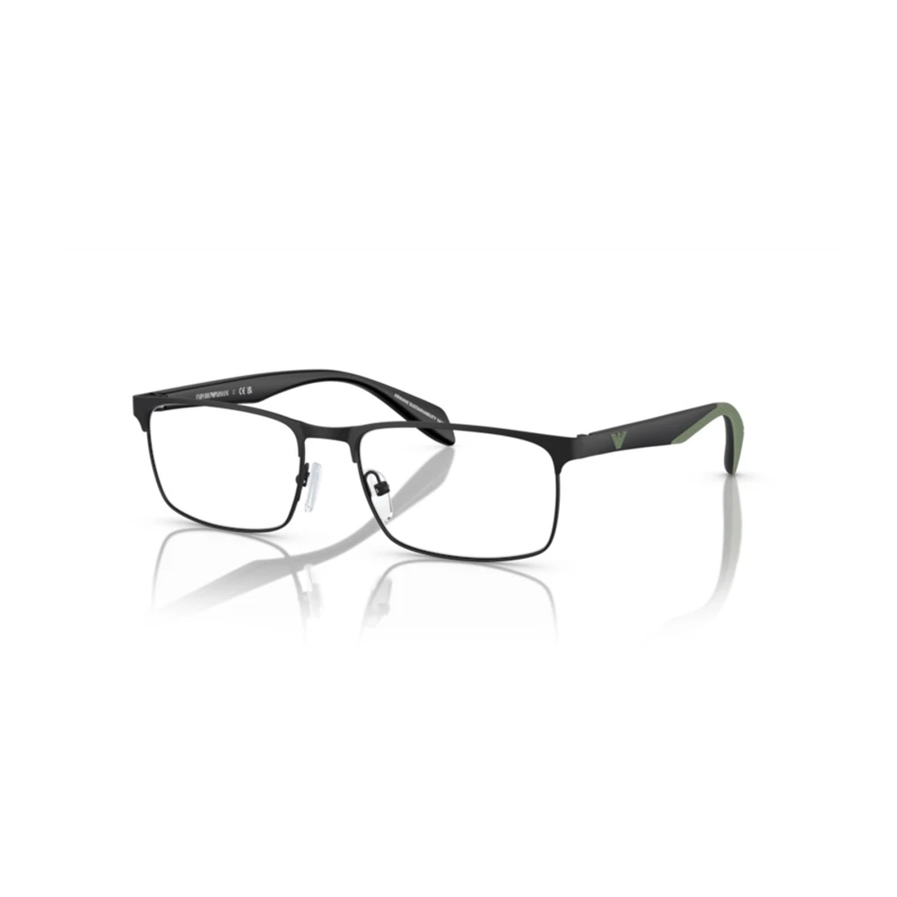 Emporio Armani Sportieve Rubberen Detail Rechthoekige Metalen Staaf Blue Heren