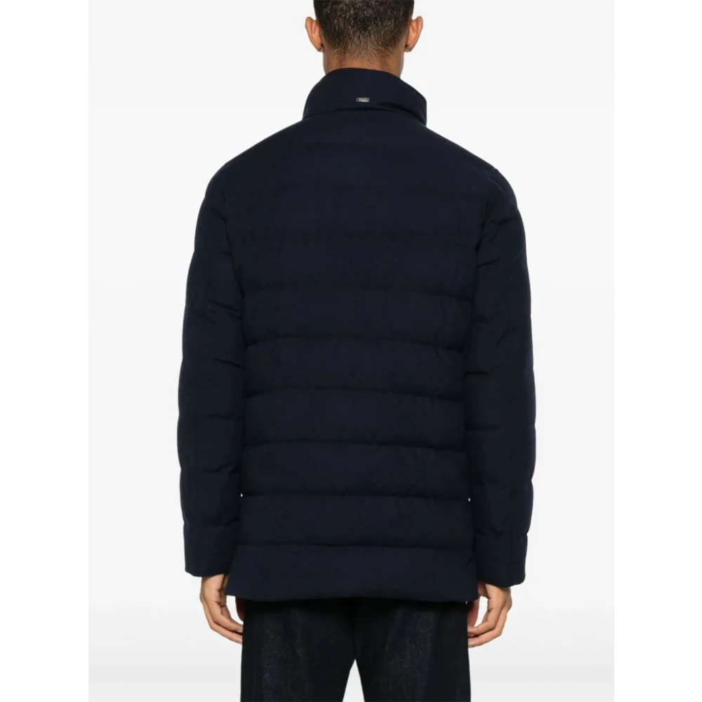Herno Medium Down Jacket voor Mannen Black Heren