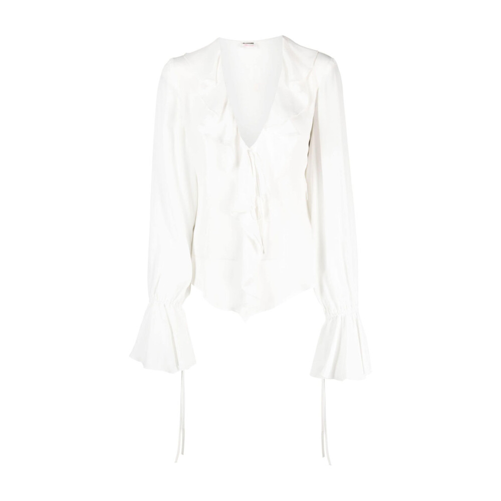 Blusa seda online blanca