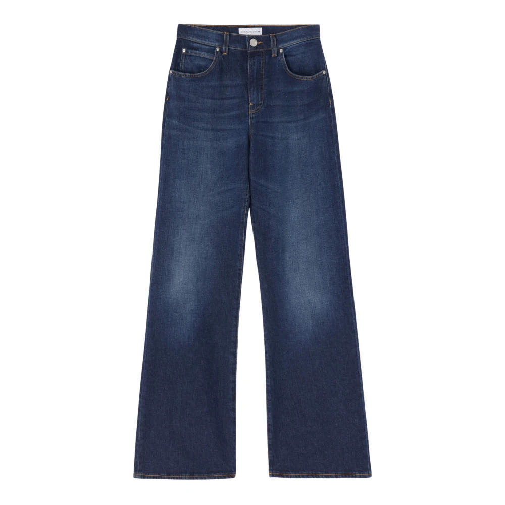 Pinko Wide Leg Jeans Wanda Model Blue Dames