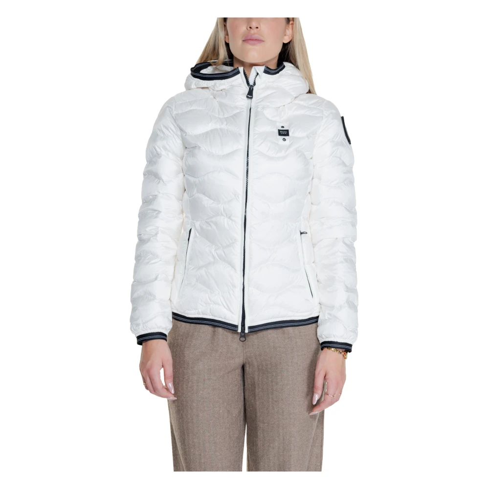 Blauer Damesjassen en Mantels Collectie White Dames