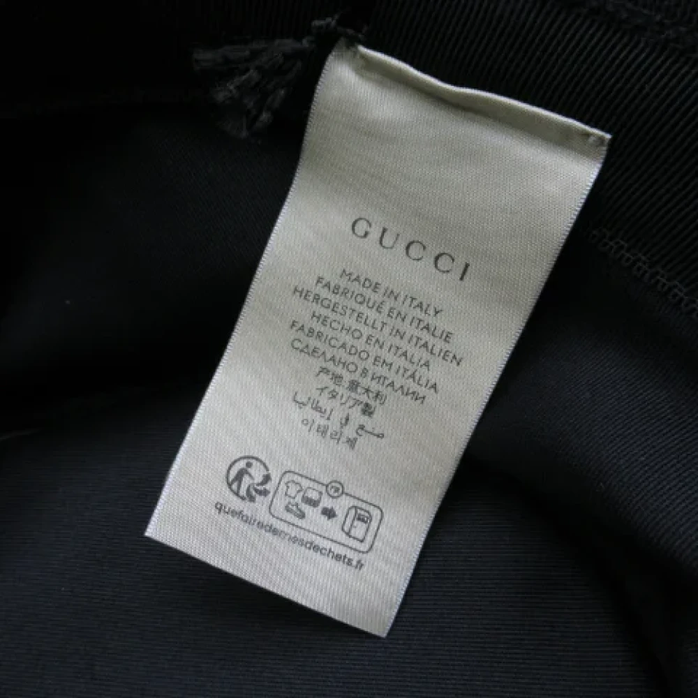 Gucci Vintage Pre-owned Canvas hats Black Heren