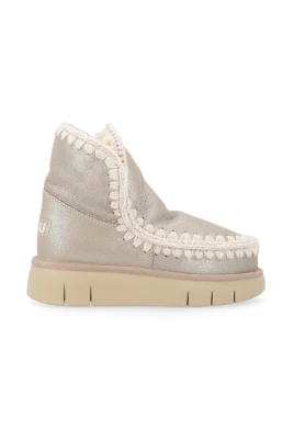 Eskimo Bounce Läderstövel Sten Metallic