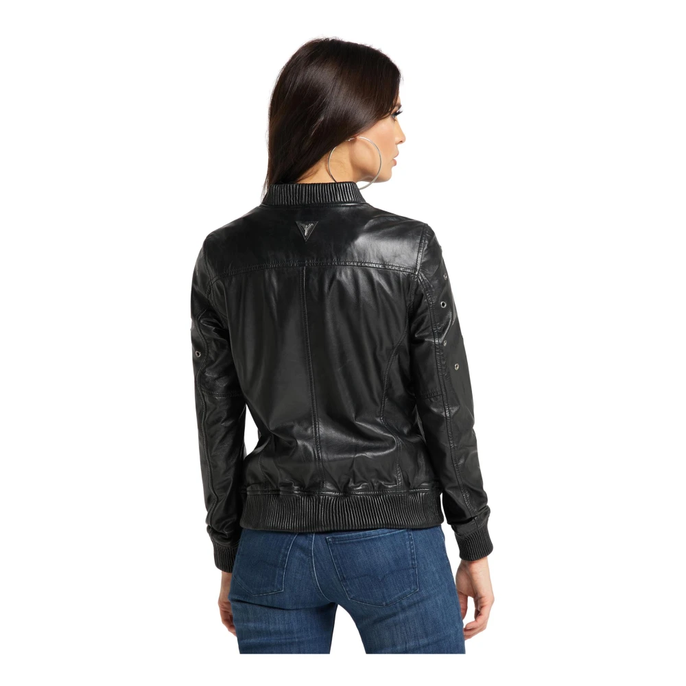 carlo colucci Studded Leren Jas Caldera Black Dames