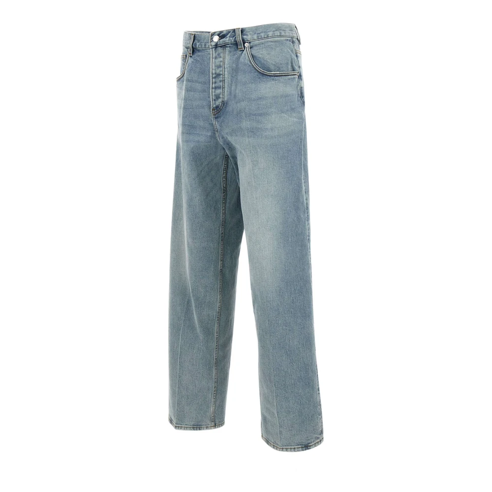 Emporio Armani Blauwe Katoenen Denim Heren Jeans Blue Heren
