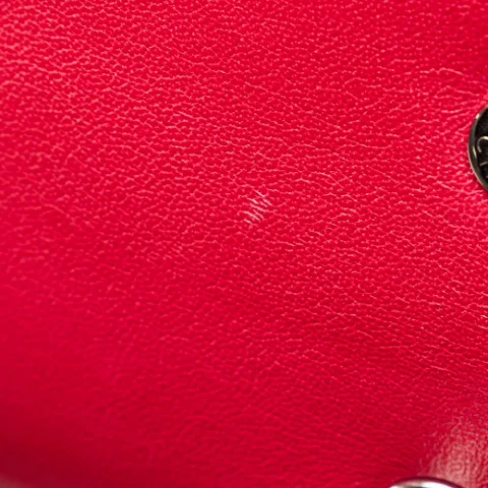 Chanel Vintage Pre-owned Leather shoulder-bags Red Dames