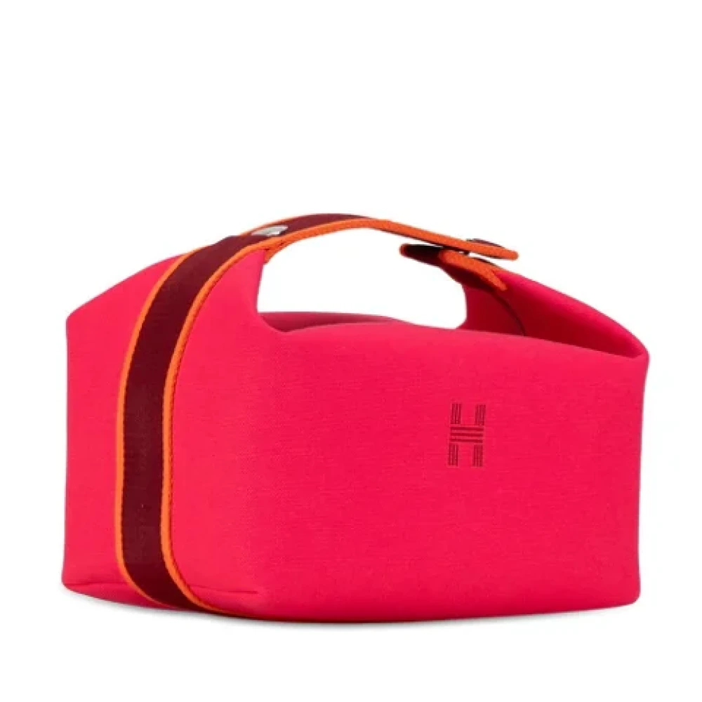 Hermès Vintage Pre-owned Canvas handbags Pink Dames
