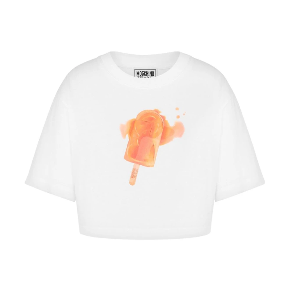 Moschino Stijlvolle T-shirts en Polos Collectie White Dames