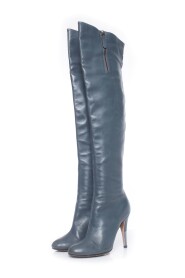 Pre-owned leather over knee boots