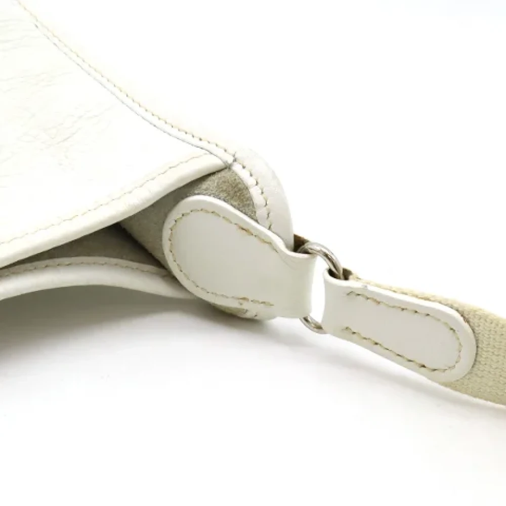 Hermès Vintage Pre-owned Leather shoulder-bags White Dames