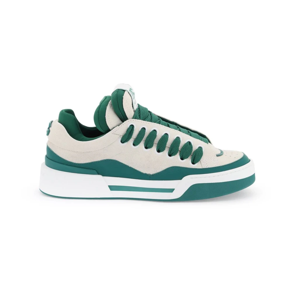 Dolce & Gabbana Mega Skate Sneakers med Lagerdesign Green, Herr