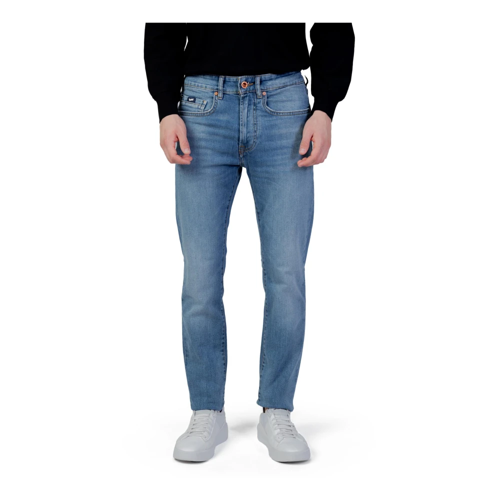 GAS Blauwe versleten effect heren jeans Blue Heren