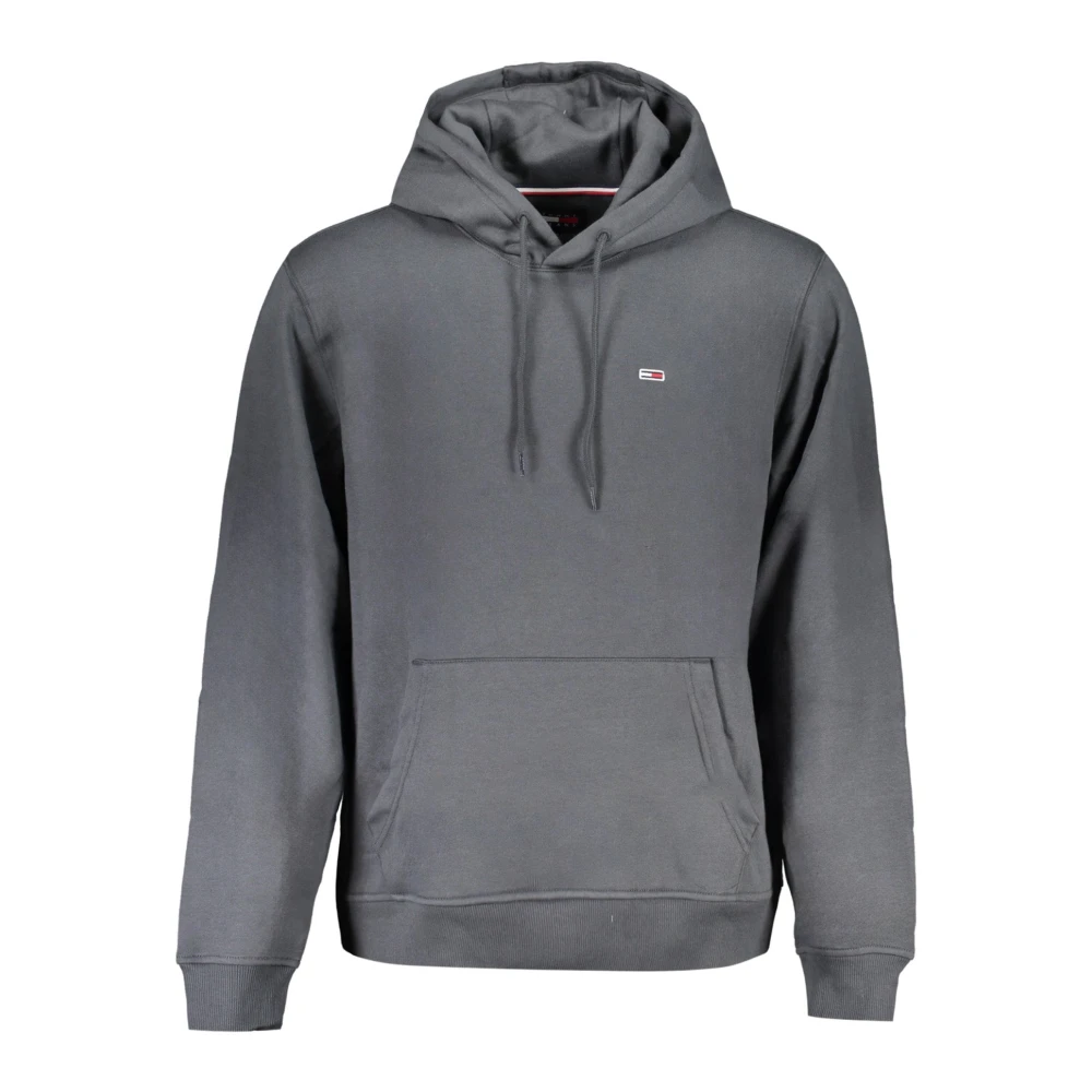 Tommy Hilfiger Grijze hoodie met centrale zak Gray Heren