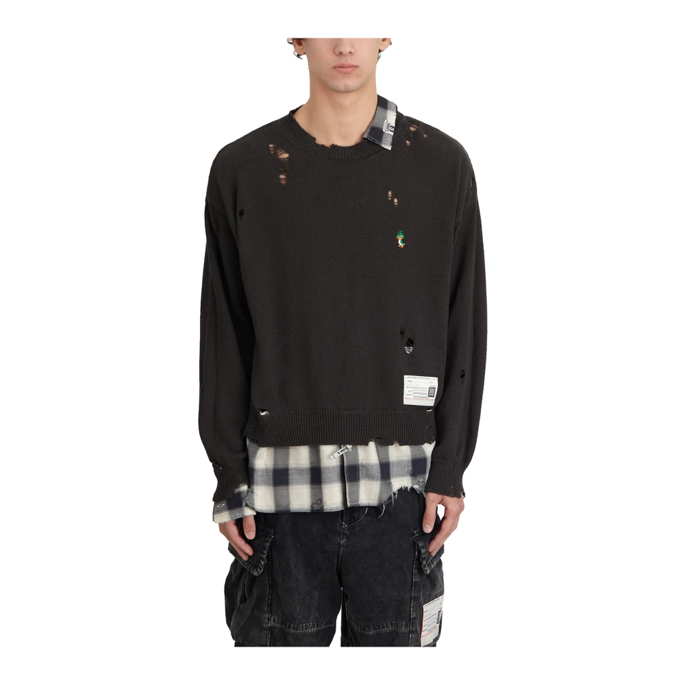 Knitwear > Round-neck Knitwear - - Mihara Yasuhiro - Modalova