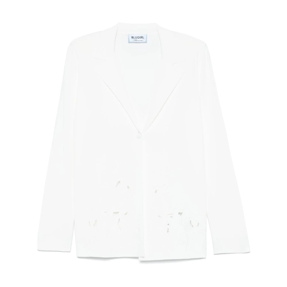 Blugirl Wit Buitenkleding Ss25 Stijlvol Chic Look White Dames