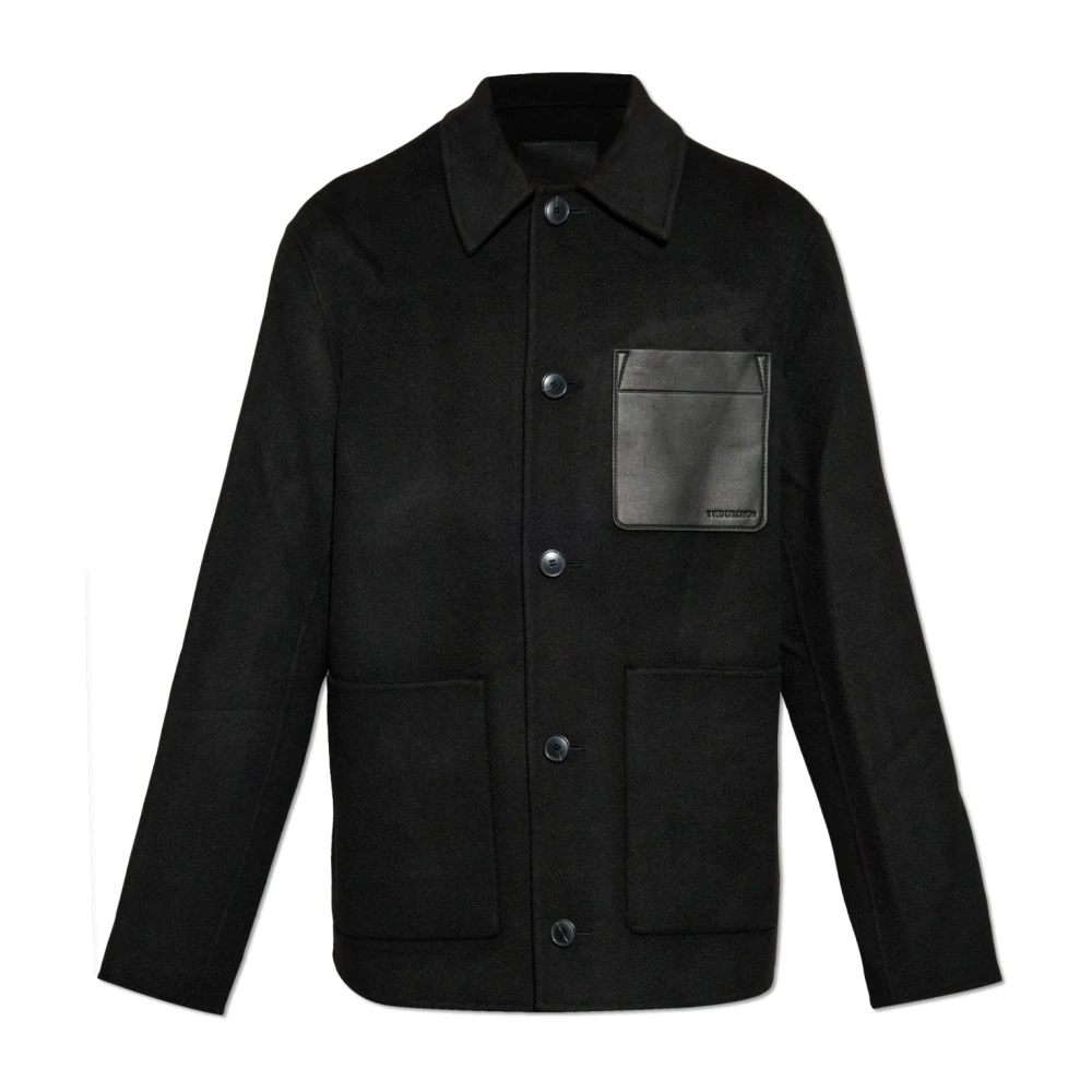 Yves Salomon Wollen jas Black Heren