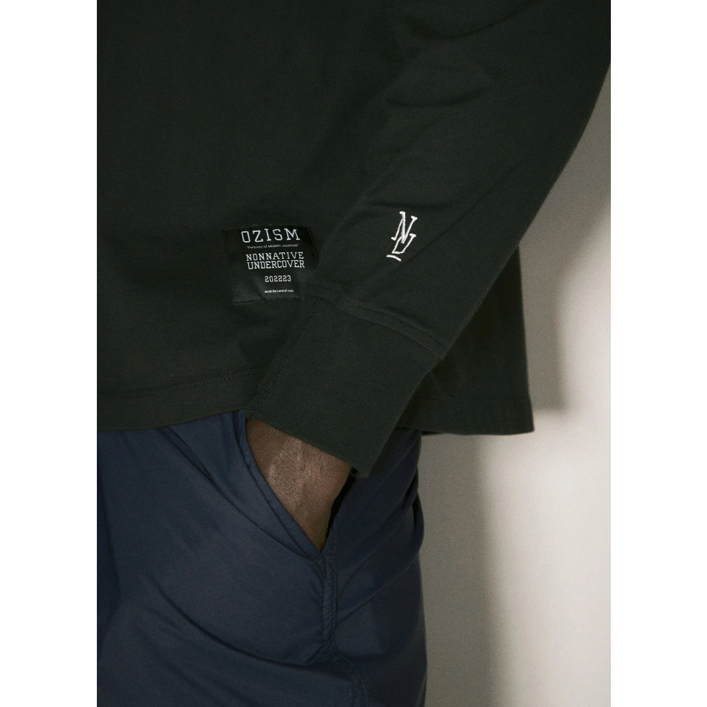 Undercover Geborduurd Katoenen Jersey Crewneck T-shirt Black Heren