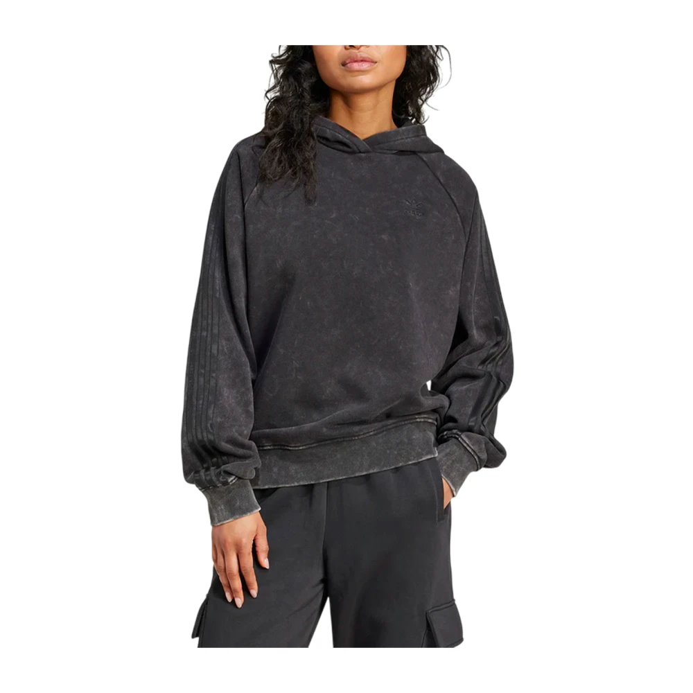 Adidas Wash Hoodie Zip Sweatshirt Black Dames