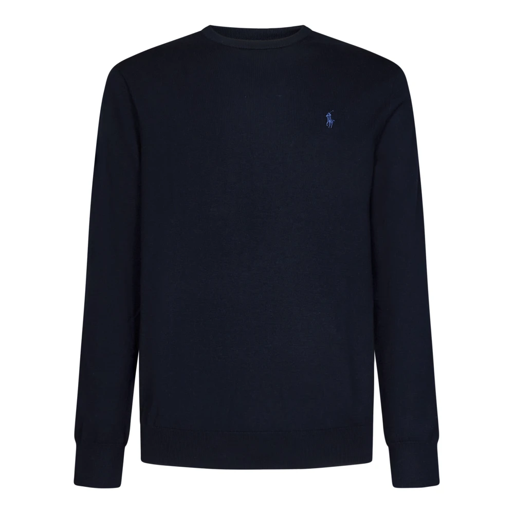 Polo Ralph Lauren Men's Blue Round-Neck Knitwear, S, Navy Hunter Sweatshirt