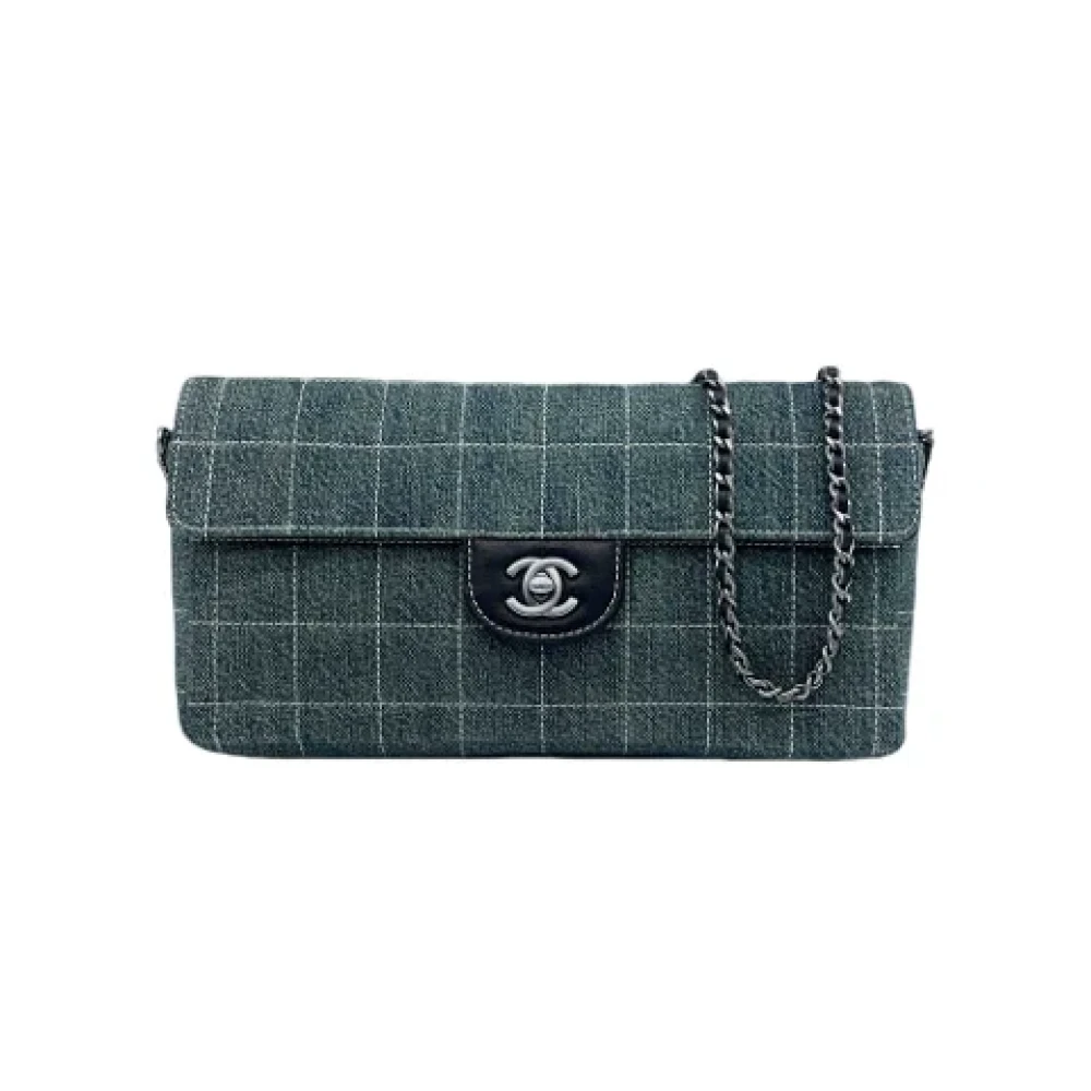 Chanel Vintage Pre-owned Denim chanel-bags Blue Dames