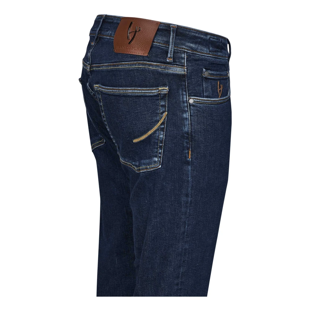 Hand Picked Slim Fit Blauwe Jeans Blue Heren