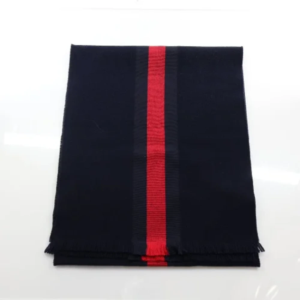 Gucci Vintage Pre-owned Cashmere scarves Blue Dames