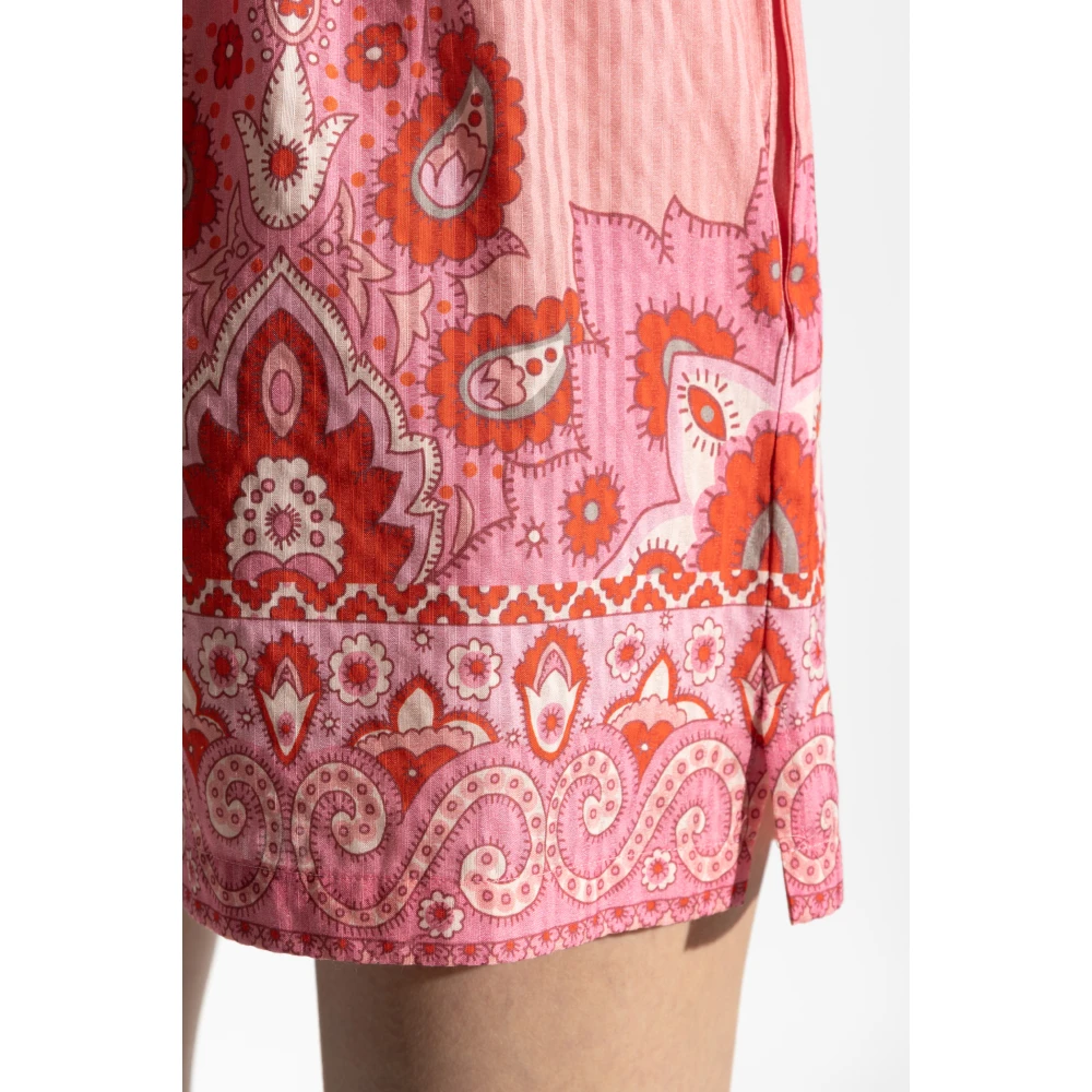 ETRO Shorts met decoratieve print Red Dames