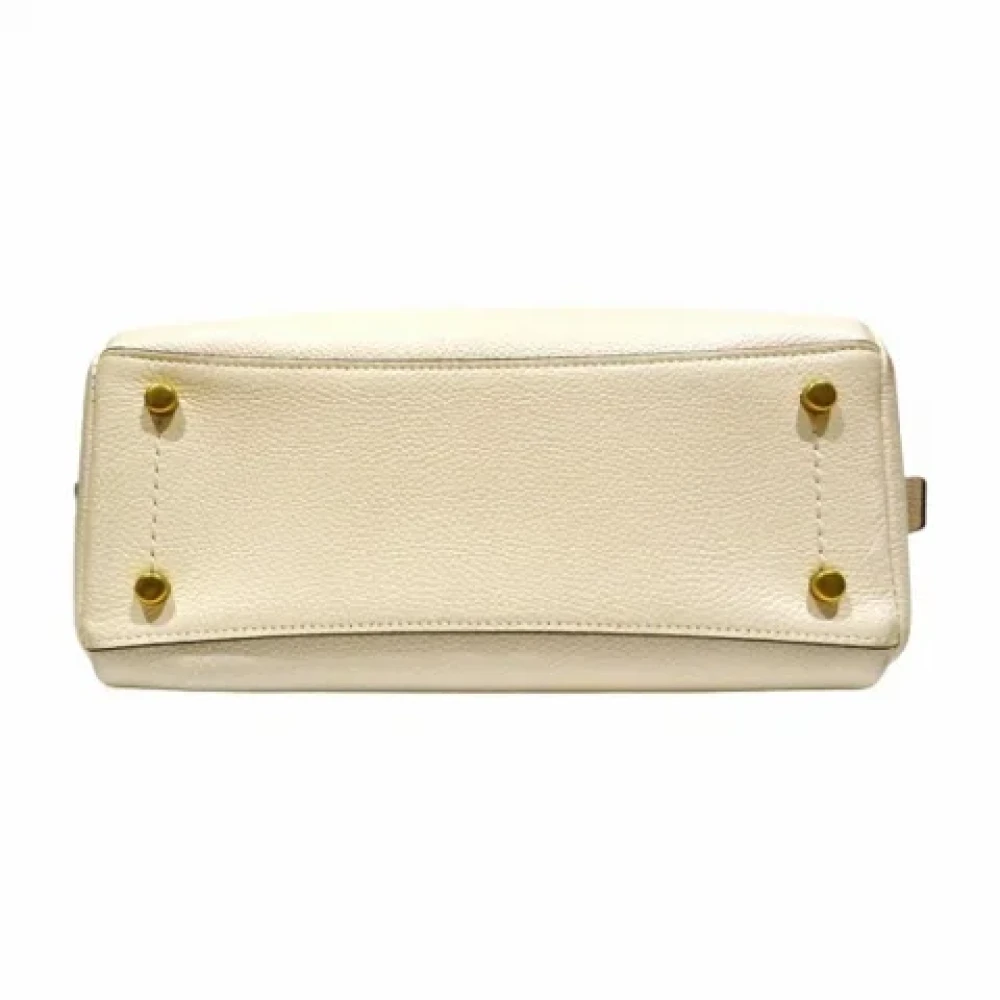 Coach Pre-owned Leather handbags White Dames