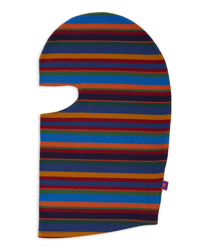 cagoule-unisexe-en-polaire-bleue-a-rayures-multicolores