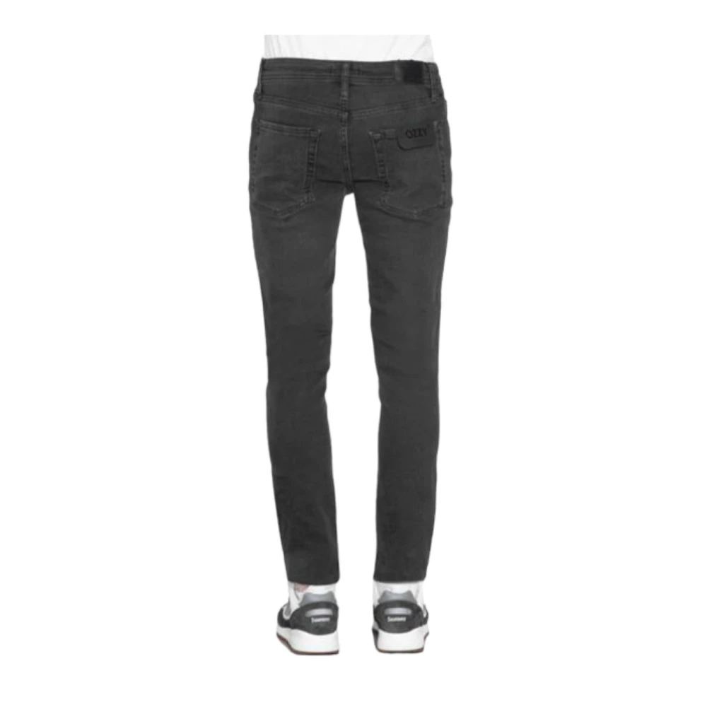 Antony Morato Zwarte Distressed Slim Fit Jeans Black Heren