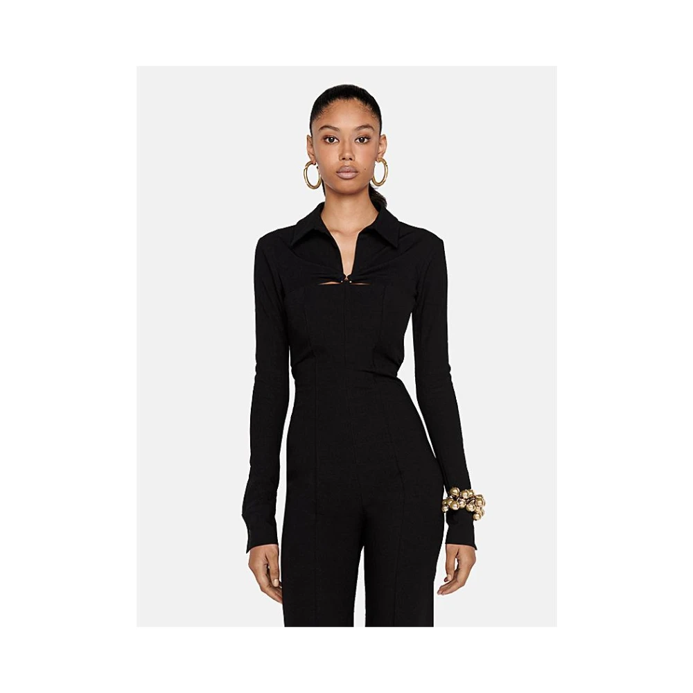 Jacquemus Lange Jumpsuit voor de Bergen met Onzichtbare Rits Black Dames