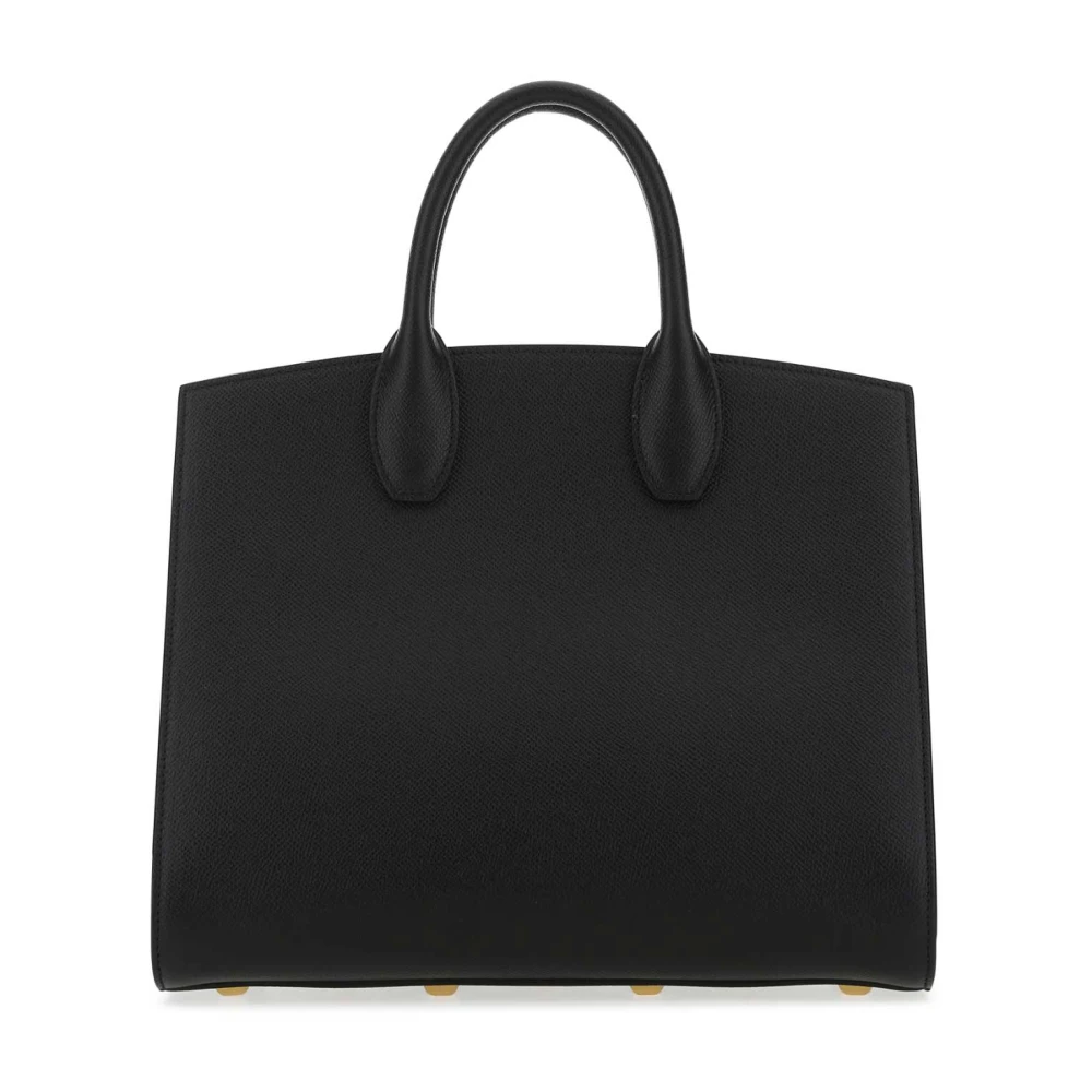Salvatore Ferragamo Zwarte leren Studio Handtas Black Dames