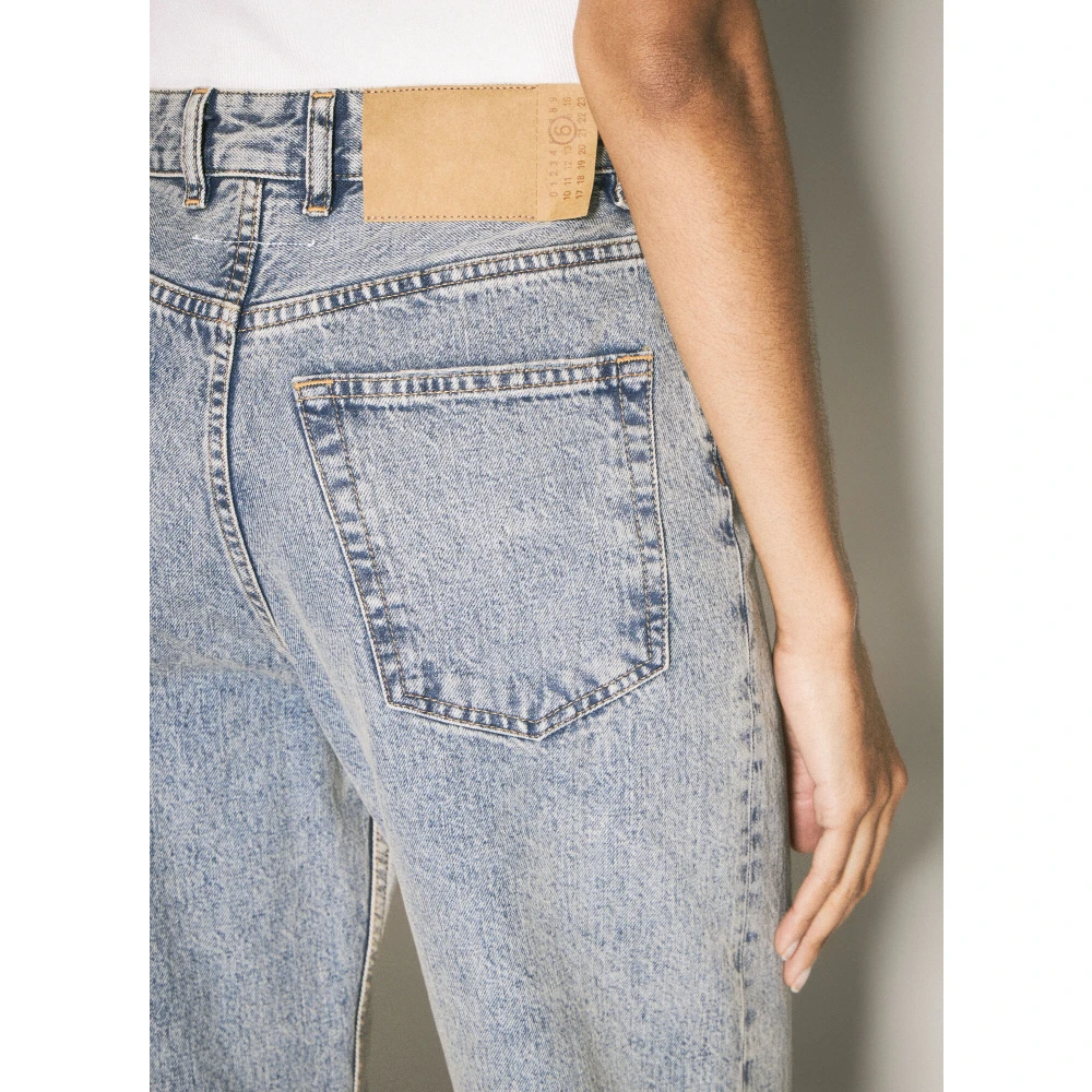 MM6 Maison Margiela Panel Inside-Out Jeans Blue Dames
