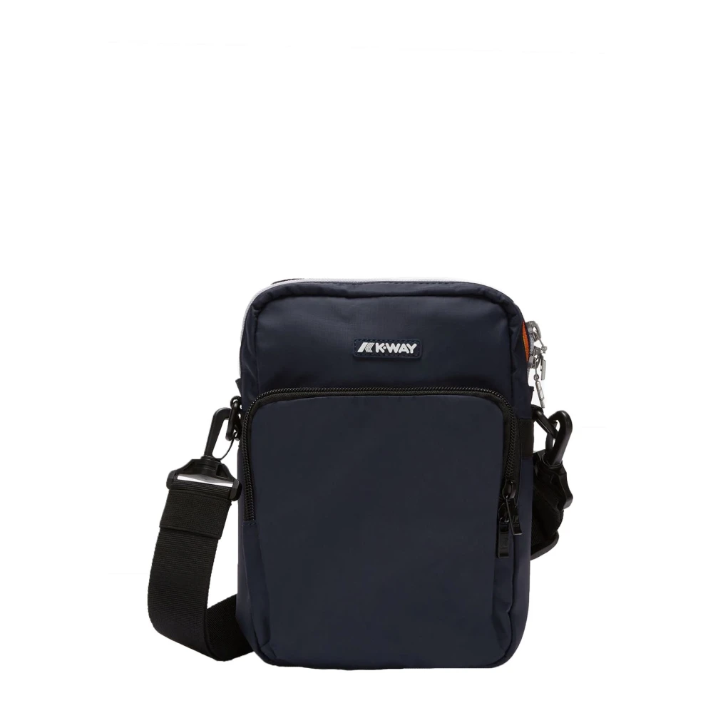 K-Way Uomo Blu Borsa A Tracolla Compatta