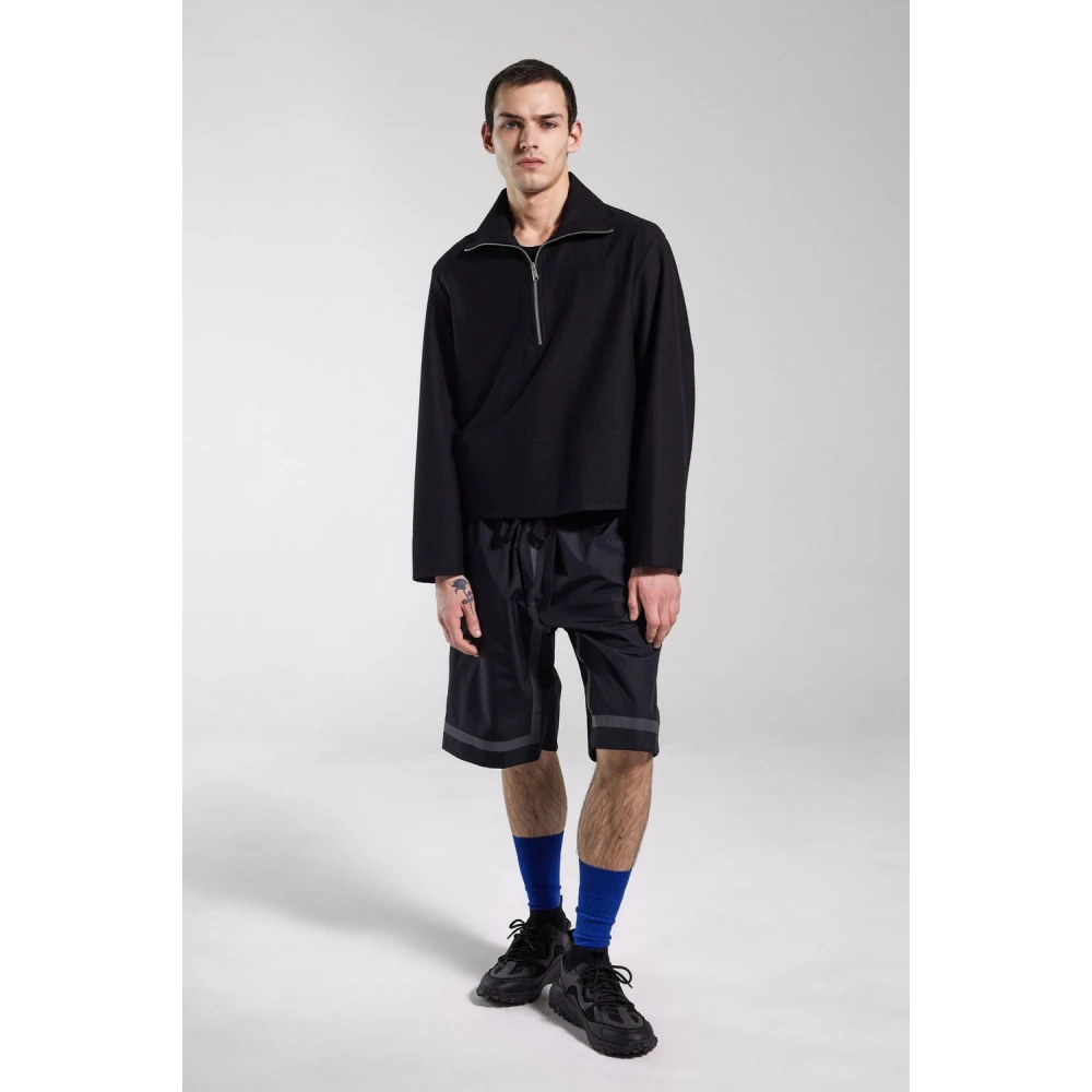Stutterheim Reflecterende Nylon Knielange Shorts Black Heren