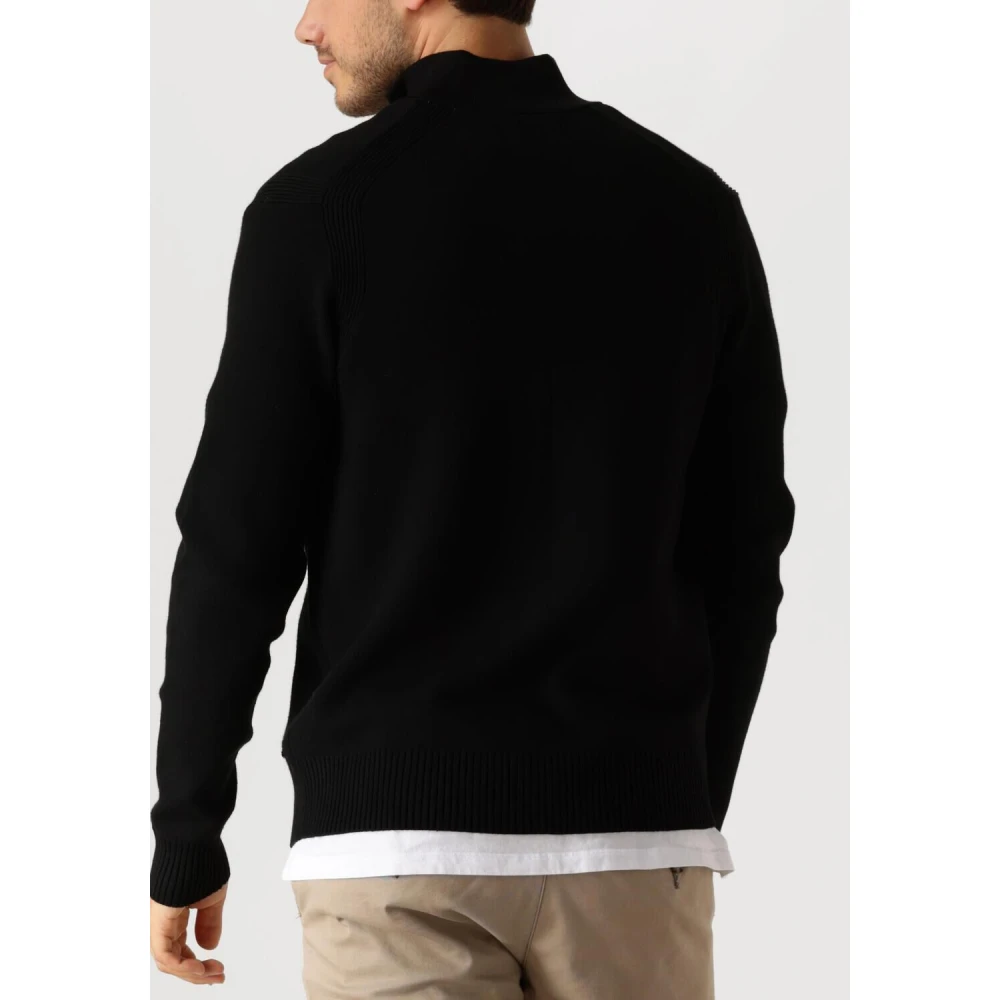 Dstrezzed Zwarte Half Zip Sweater Fell Skipper Black Heren