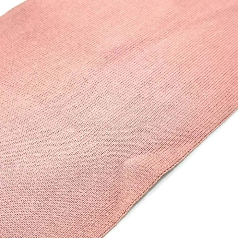 Chanel Vintage Pre-owned Cotton scarves Pink Dames