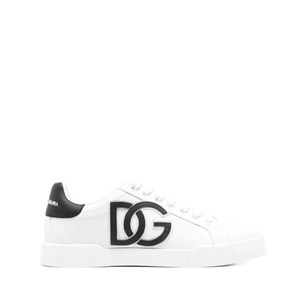 Dolce & Gabbana Women's White Sneakers, 4 Uk, Portofino Sneaker