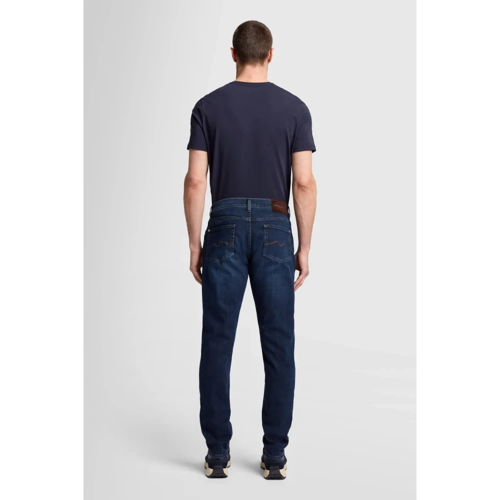 7 For All Mankind Slim Fit Jeans Donkerblauw Blue Heren