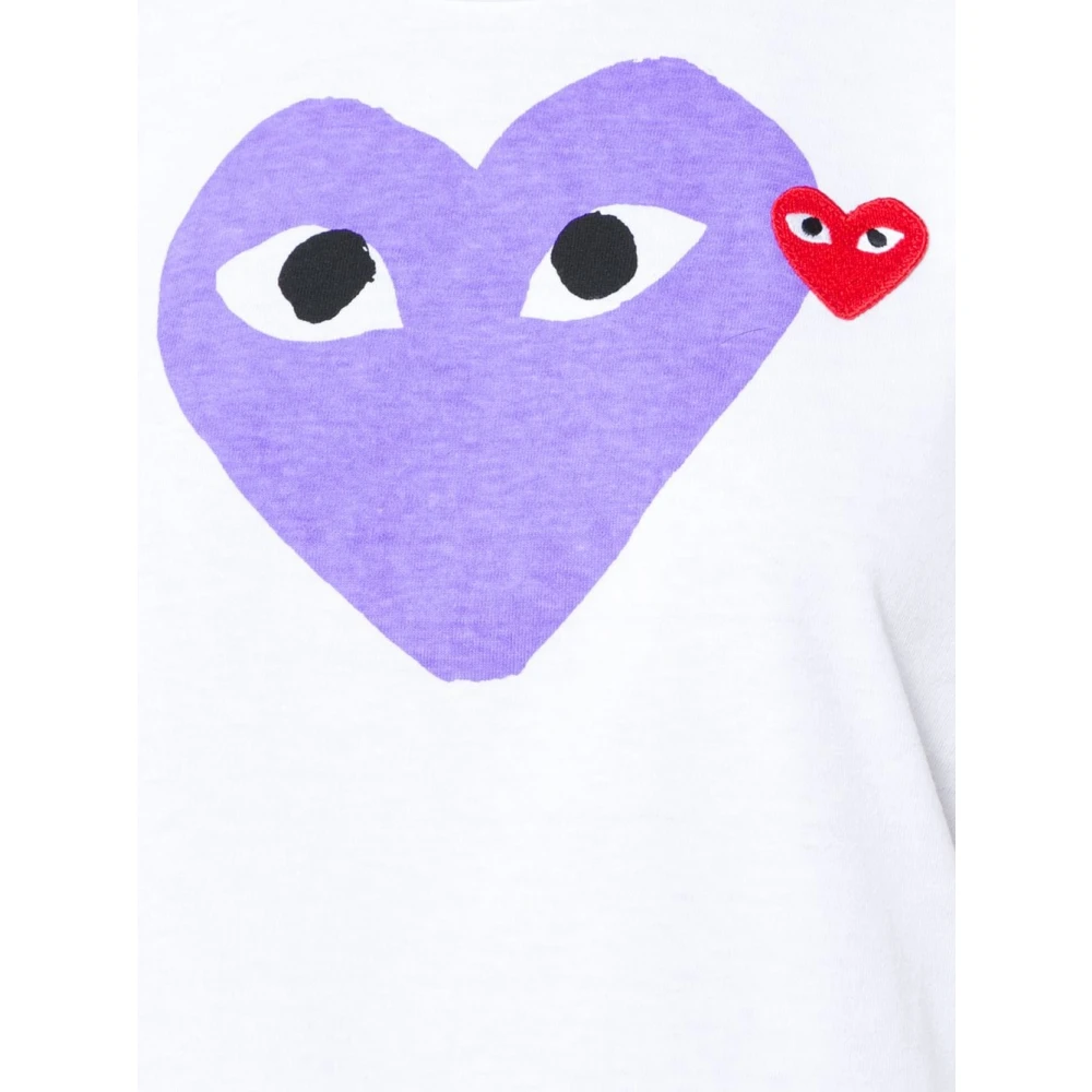Comme des Garçons Play Casual T-shirt White Dames