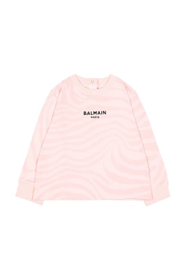 Zebra Print Logo Sweatshirt