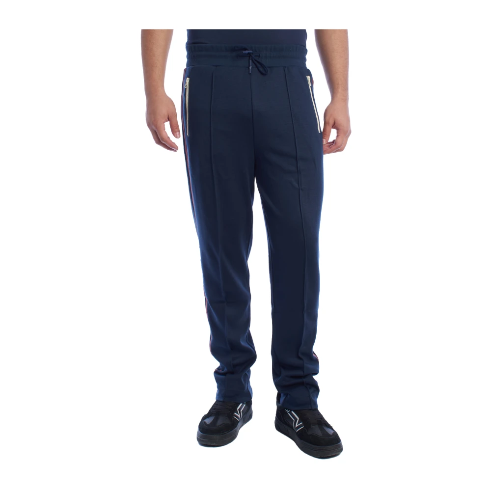 La Martina Men's Blue Sweatpants, 2XL, Sporty Jogger Trousers