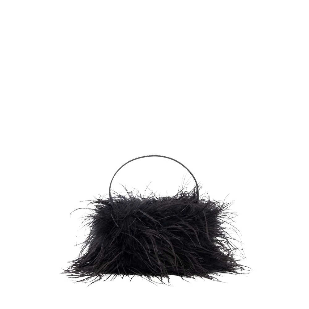Alexander wang Veertje Noir Handtas Zwart Satijn Black Dames