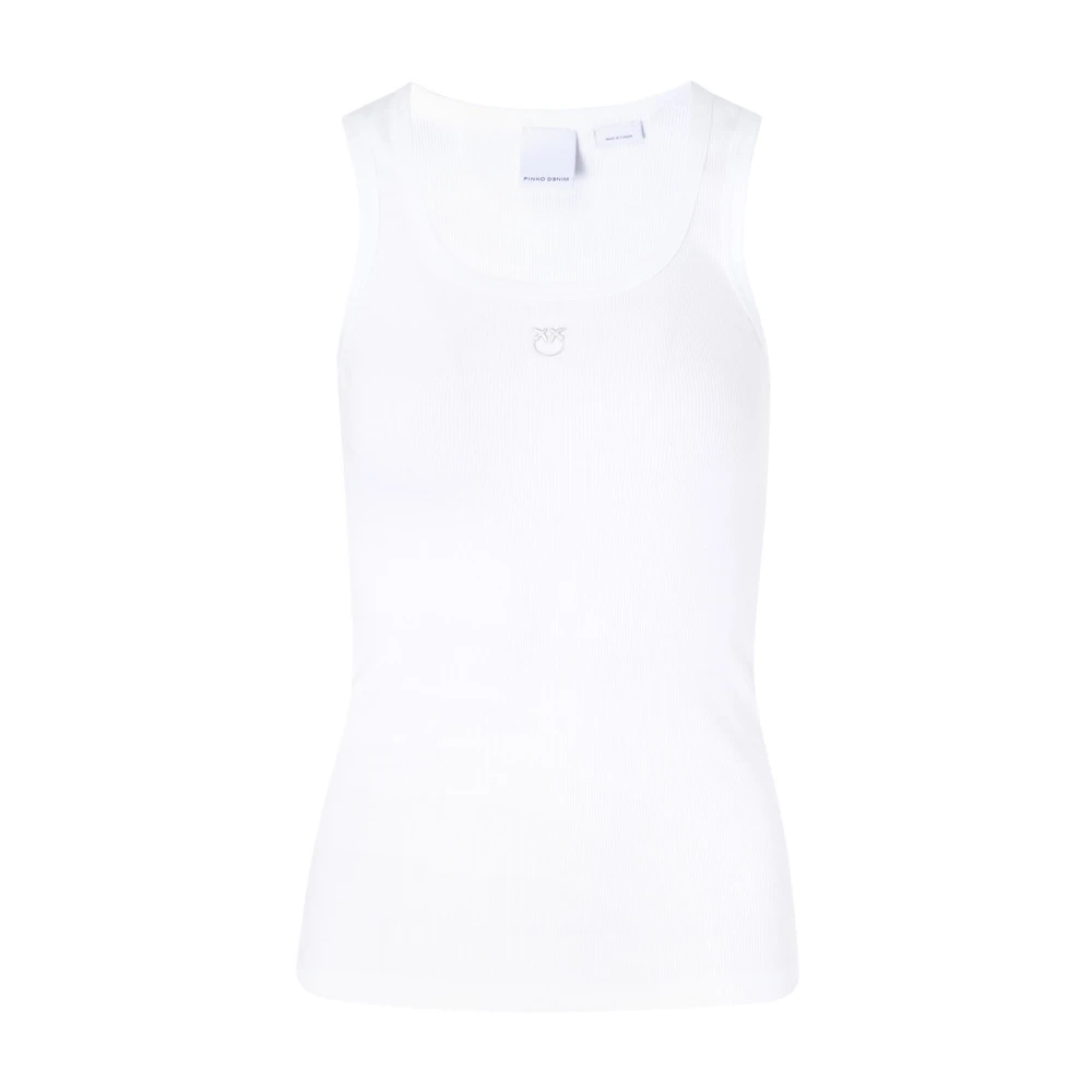 Pinko Witte Tanktop Rekenmachine White Dames