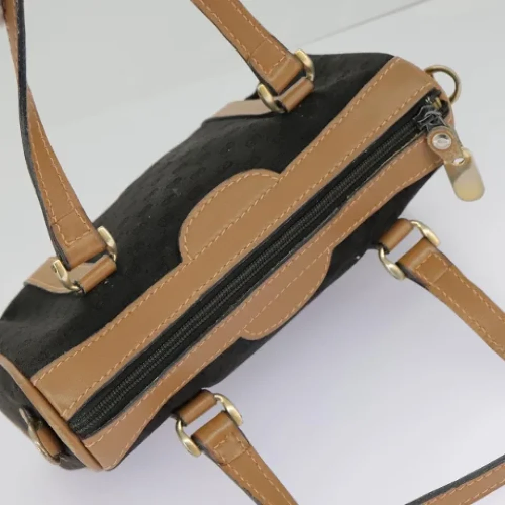 Gucci Vintage Pre-owned Fabric handbags Black Dames