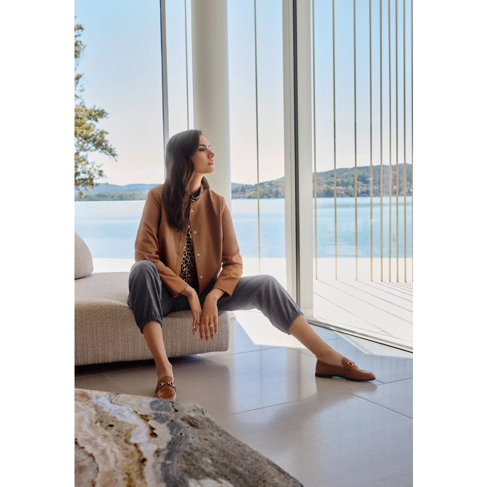 Betty Barclay High-Waist Effen Broek Gray Dames