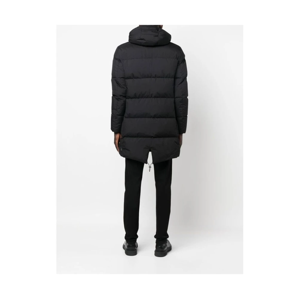 Herno Gewatteerde Pufferjas met Capuchon Black Heren